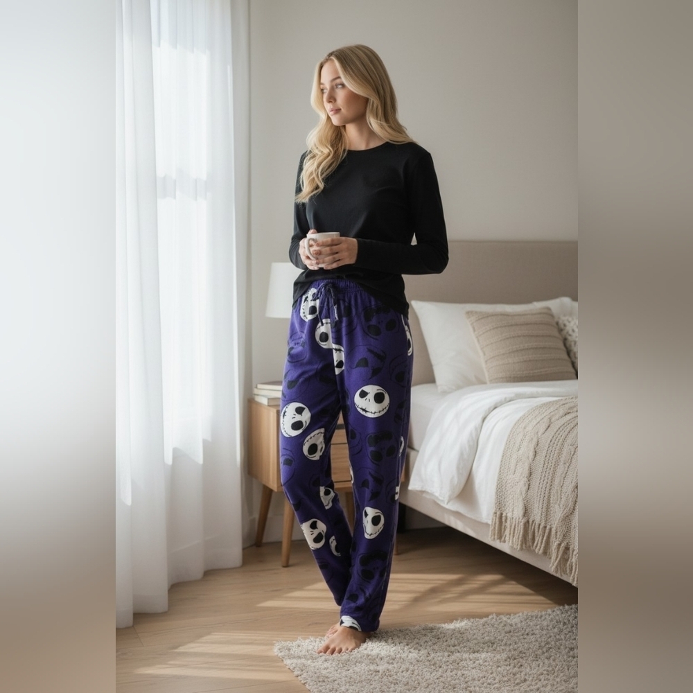 Nightmare Before Christmas Women's Size Small Jack Skellington Sleep Pj's Bottom